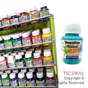 EXHIBIDOR MAQUILLAJE TEATRAL AD 40ML X 120 UNIDADES